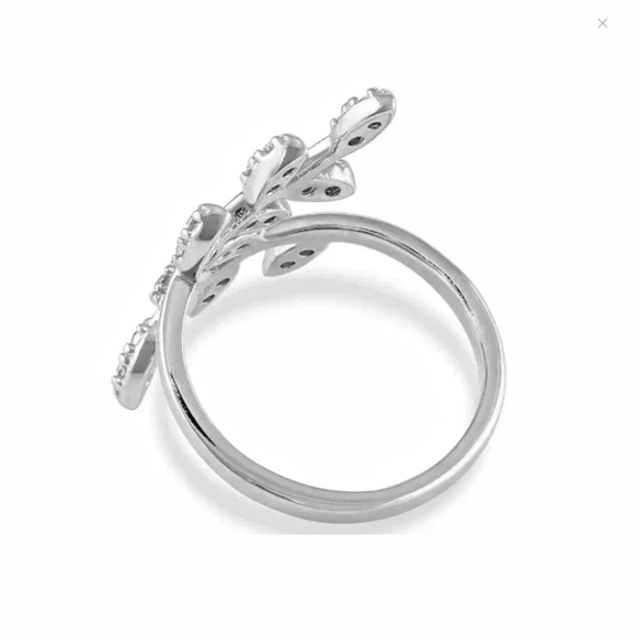 Montana Silversmiths Sacred Forest Sterling Silver CZ Crystal Wrap Ring One Size - Picture 3 of 11